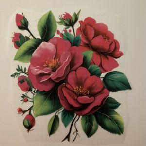 Strijkapplicatie Rozen