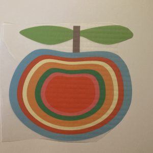 Strijkapplicatie Appel ringen