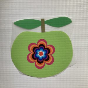 Strijkapplicatie Appel bloem