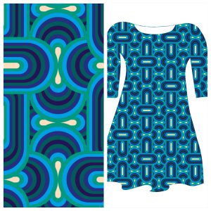 Bobbeez  Ovalen blauw - katoen tricot