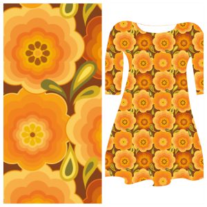 Bobbeez Vintage bloem- katoen tricot