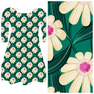 Bobbeez Smaragd “Margriet” - katoen tricot