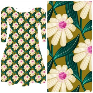Bobbeez Oker “Margriet” - katoen tricot