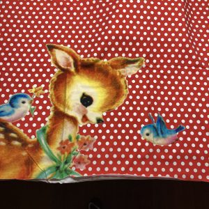 Bobbeez paneel hert groot, katoen tricot