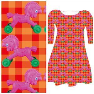Bobbeez Speelgoed paardje - katoen tricot