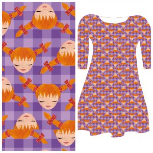 Bobbeez Zoownatas meisje geïnspireerd op Pippi - katoen tricot